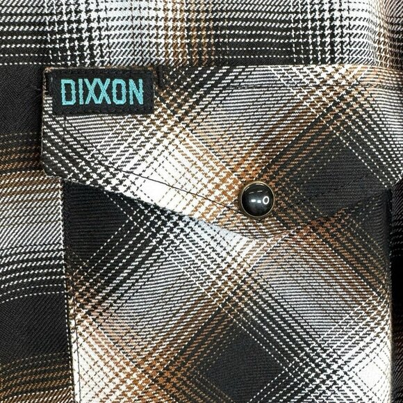Dixxon Bondo Bucket Flannel Shirt Womens Size XL Long Sleeve Pearl Snap Plaid - Picture 2 of 4